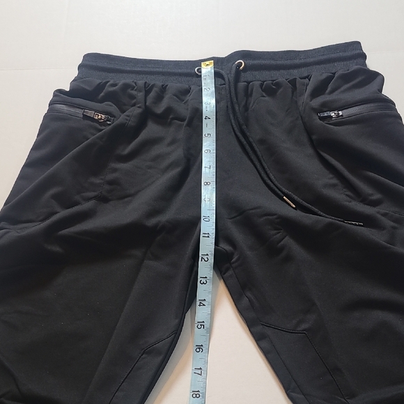 Women's MFashion Black Jogger Capri Pants NWOT Medium Drawstring - Picture 5 of 9